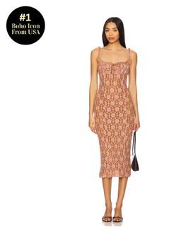 Free People - Lucinda Lace Midi Dress