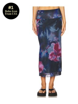 Free People - Sunset Mesh Midi Skirt