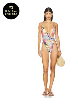 Free People - x free-est Printed Amber One Piece Swimsuit