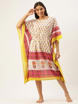 Clt.s - Women White Kaftan Nightdress