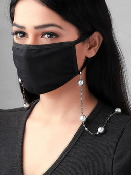 Joules By Radhika - Grey Multipurpose Mask Chain