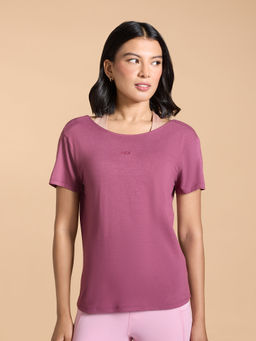 Kica - Cross Back Soft Active T-Shirt For Yoga