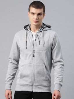 Alcis - Men Solid Hooded Sporty Jacket