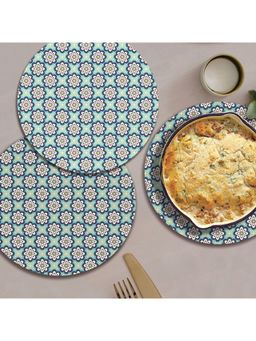 Smartserve - Round Trivet Placemats 9 x 9 Inch, Set of 6