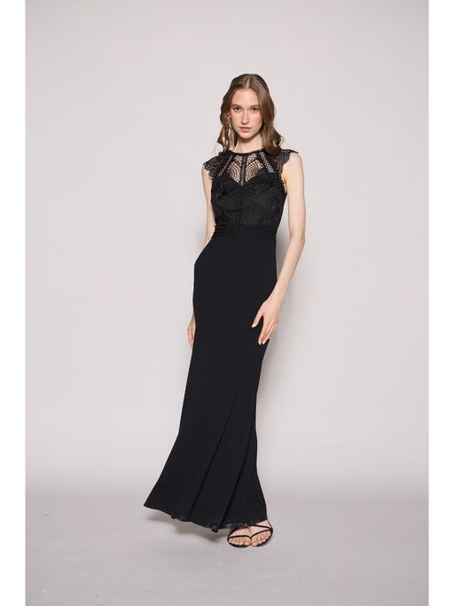 lipsy black lace dress Buy Lipsy Black Lace Yoke Self Tie Bodycon Midi Dress (6) Online