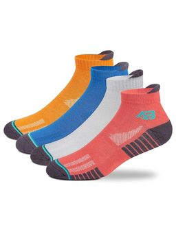 Supersox - Antonio Benedetto 4 Pack Mens Sport Ankle Low Cut Comfort Cushion Casual Socks