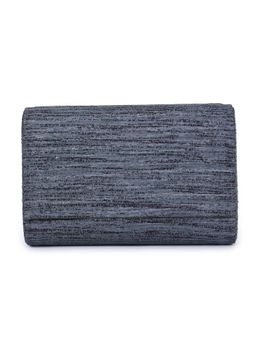 The Purple Sack - Grey Shade Textured Clutch