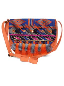 The Purple Sack - Orange Streak Sling Bag