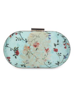 The Purple Sack - Blue Anekbuti Clutch