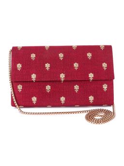 The Purple Sack - Maroon Jaal Clutch