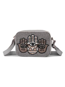 The Purple Sack - Grey Humsa Sling Bag