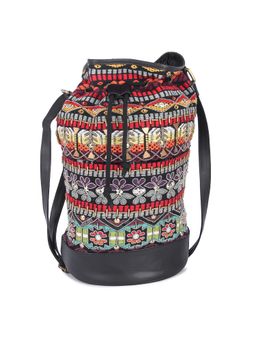The Purple Sack - Multi-Color Festival Bucket Bag