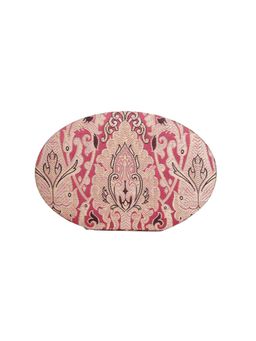 The Purple Sack - Pink Oval Brocade Clutch