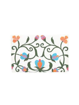 The Purple Sack - White Gardenalia Box Clutch