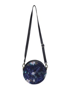 The Purple Sack - Navy Blue Vintage Forest Sling Bag