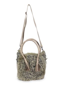 The Purple Sack - Multi-Color Wool Boho Tote Bag