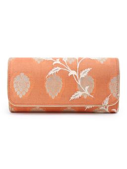 The Purple Sack - Subtle Orange Long Clutch