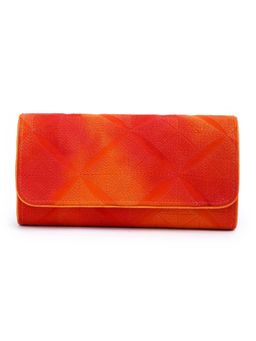 The Purple Sack - Orange Sun Blaze Long Clutch