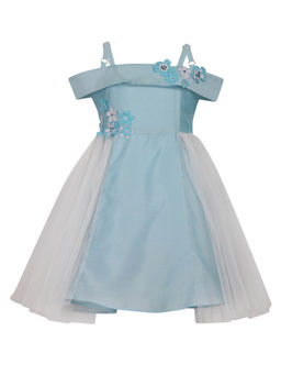 A Little Fable - Off Shoulder Iris Dress for Girls