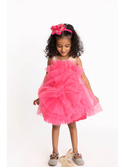 A Little Fable - Rose Mellow Flower Dress for Girls
