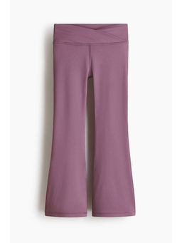 H&M - Girls Purple Flared Sports Leggings with Softmove