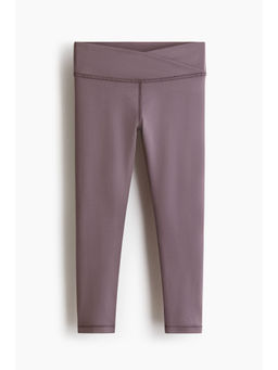 H&M - Girls Purple Sports Leggings with Softmove