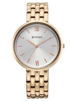 Titan - Neo 12 Quartz Round White Dial Watch (2784Wm02) (M)