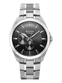 Titan - Classique Titanium Sapphire Black Quartz Watch (90259TM01) (M)