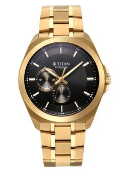 Titan - Classique Titanium Sapphire Black Quartz Watch (90259YM01) (M)