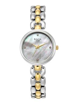 Titan - Raga Showstopper 5.0 Quartz Round White MOP Dial Watch (95461BM01) (M)