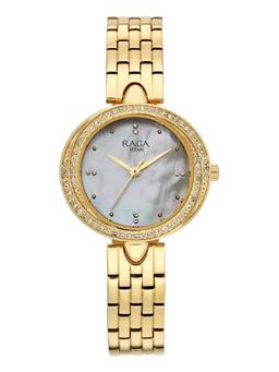 Titan - Raga Showstopper 5.0 Quartz Round White MOP Dial Watch (95463YM01) (M)