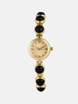 Haute Sauce - The Noir Beaded Gold Watch (AW26_HSWC6125) (M)