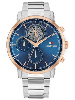 Tommy Hilfiger - Stewart Qtz Multifunction Round Blue Dial Watch (TH1710734W) (M)