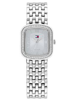 Tommy Hilfiger - Abby Qtz Basic Slim Analog Rectangle grey Dial Watch (TH1782921W) (M)