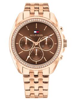 Tommy Hilfiger - Mellie Qtz Multifunction Round brown Dial Watch (TH1782970W) (M)