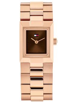 Tommy Hilfiger - Ivy Qtz Basic Analog square brown Dial Watch (TH1782971W) (M)
