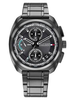 Tommy Hilfiger - Cole Qtz Fashion Chrono Round Black Dial Watch (TH1792275W) (M)