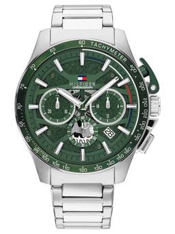 Tommy Hilfiger - Bank Qtz Fashion Chrono Round Green Dial Watch (TH1792293W) (M)