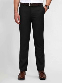Arrow - Men Black Solid Regular Fit Trouser