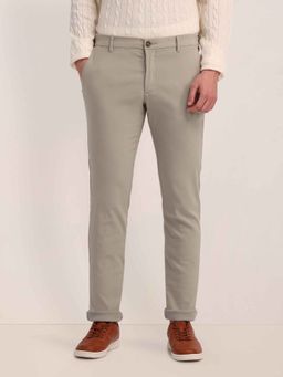 U.S. POLO ASSN. - Men Beige Solid Slim Fit Trouser