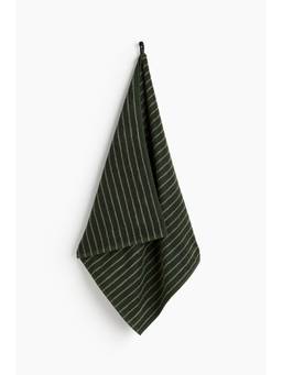 H&M - Green Striped Bath Towel