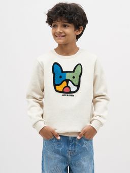 Jack & Jones Junior - Embroidery Vanilla Boys Sweatshirt