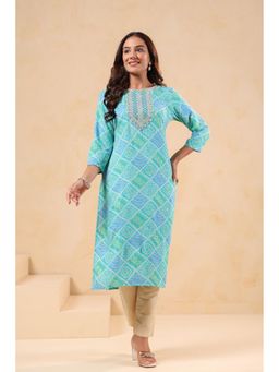Autumnlane - Blue Varisha Sky Printed Work Kurta