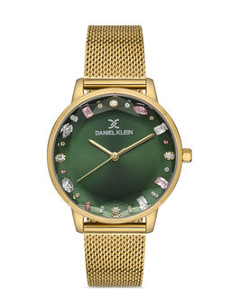 Daniel Klein - Dark green Color MESH BAND Watch for Women DK.1.13123-5