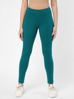 R&B - Solid Teal Skinny Women Leggings