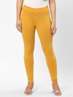 R&B - Solid Mustard Skinny Women Leggings