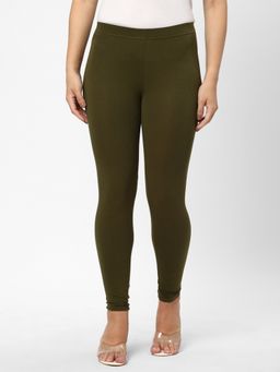 R&B - Solid Olive Skinny Women Leggings
