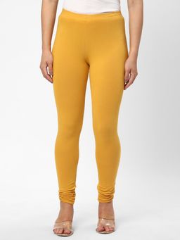 R&B - Solid Mustard Skinny Women Leggings