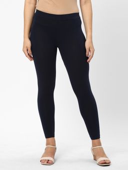 R&B - Solid Navy Blue Skinny Women Leggings