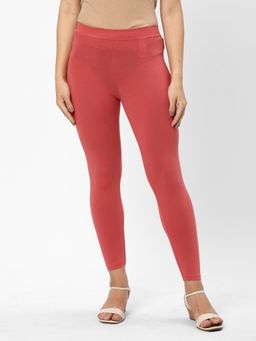R&B - Solid Pink Skinny Women Leggings